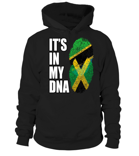 Tanzanian And Jamaican Vintage Heritage DNA Flag Hoodie Unisex