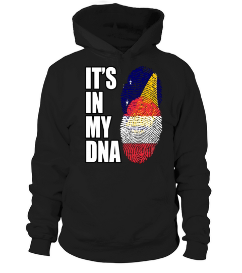 Tokelauan And Austrian Mix Heritage DNA Flag Hoodie Unisex
