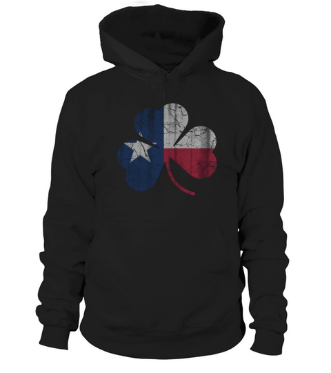 Vintage Irish Flag of Texas Shamrock Hoodie Unisex