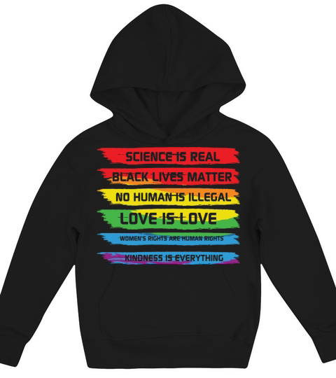 LBGT Flag Gay Pride Human Vintage Rainbow Kids Hoodie