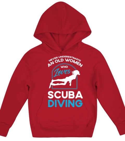 Scuba Diving Gift Underwater Lover Scuba Diver Kids Hoodie