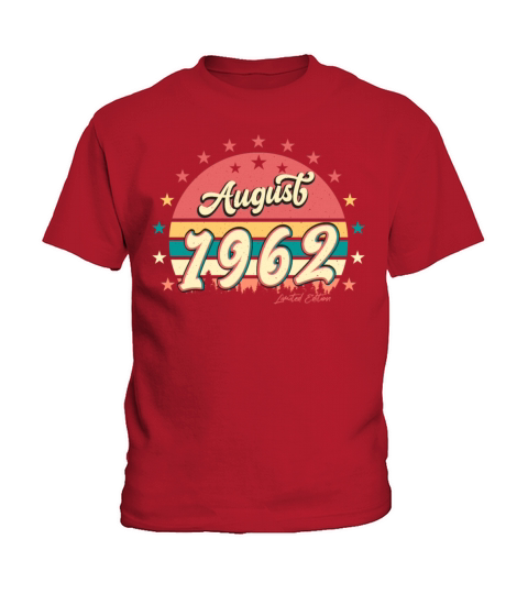 1962 60th Birthday In August Kids T-Shirt