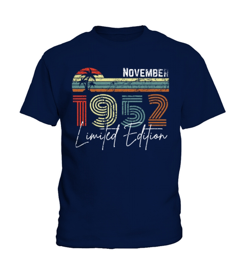 70 Years November 1952 Vintage Limited Edition Kids T-Shirt