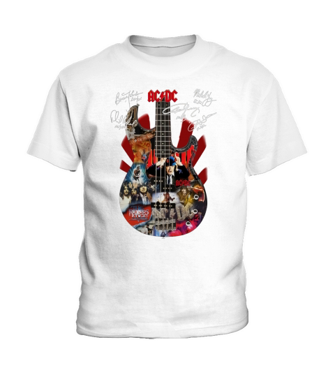 ACDC Guitarist Signatures shirt Kids T-Shirt