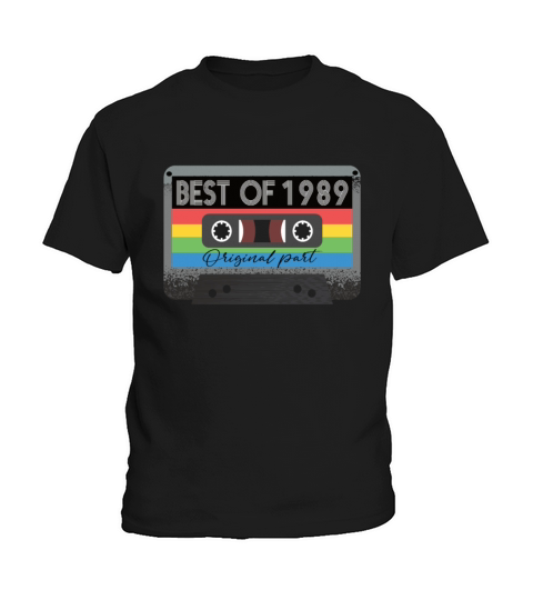 Best Of 1989 Vintage Cassette Retro Birthday Kids T-Shirt