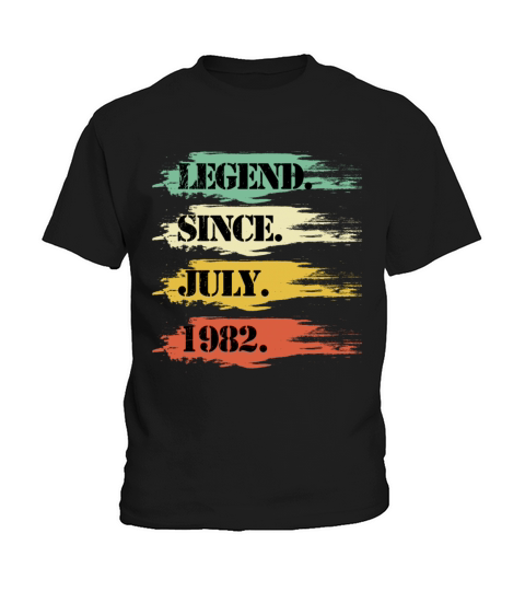 Birthday design Legendary since July 1982 Retro Kids T-Shirt