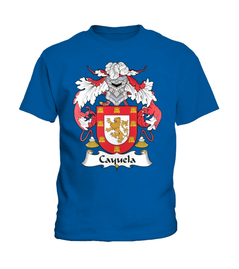 Cayuela Family Crest Spanish Family Crests Kids T-Shirt