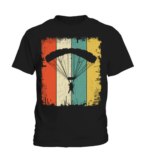 Cool Funny Paragliding Retro Paraglider Fans Lover Kids T-Shirt