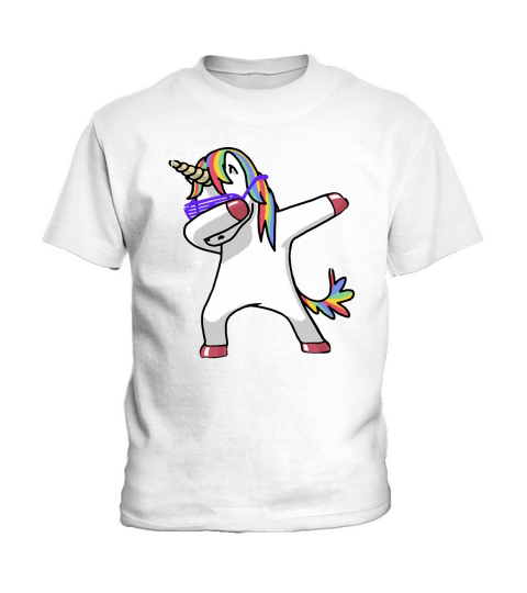 Dabbing Unicorn Shirt Dab Hip Hop Funny Magic Kids T-Shirt