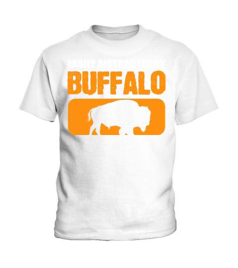 Distracted by Buffalos Steer Wrestler Gift Kids T-Shirt