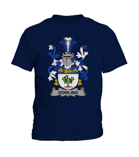 Dowling Family Crest Irish Family Crests II Kids T-Shirt