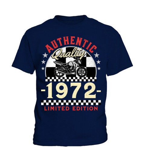 Happy 50th Birthday Biker 50 Years Old Vintage Kids T-Shirt