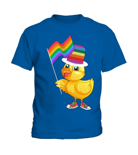 LGBTQ Rubber Duck Colorful Rainbow LGBT Pride Kids T-Shirt