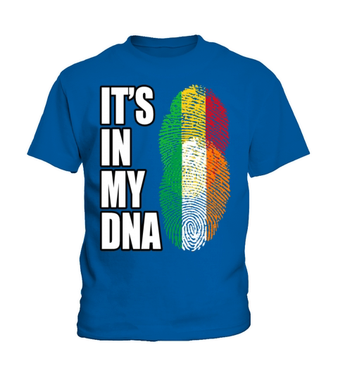 Malian And Irish Mix Heritage DNA Flag Kids T-Shirt