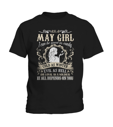 May Girl I can be sweet as candy It all depends on you - Coffee Mug (colored) Kids T-Shirt