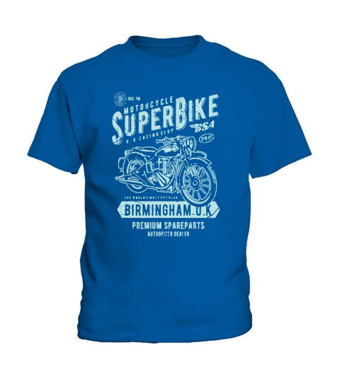 Motorcycle Superbike Retro Vintage Distressed Design Kids T-Shirt