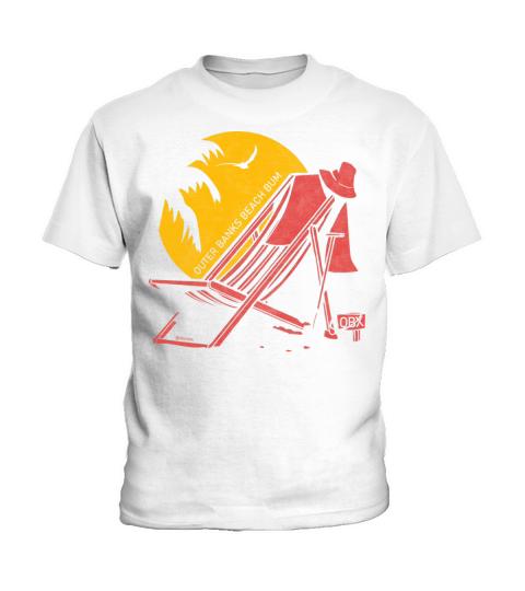 Outer Banks Beach Bum OBX Red Vintage Kids T-Shirt