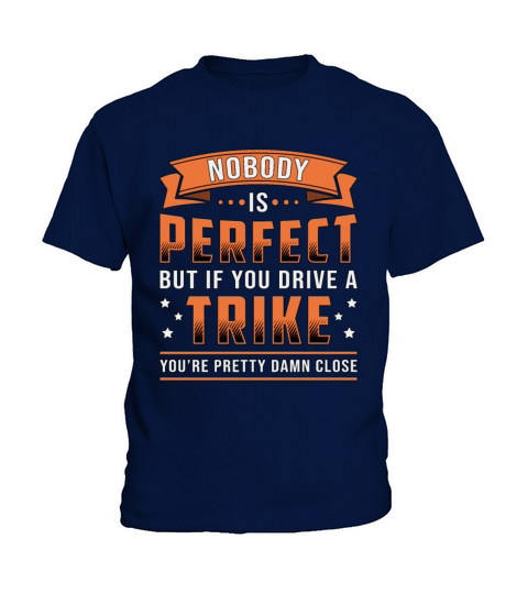 Tricycle Triker Nobody Is Perfect Vintage Retro Kids T-Shirt