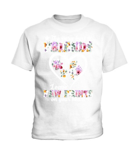 Very Best Friends Leave Paw Prints On Your Heart Kids T-Shirt