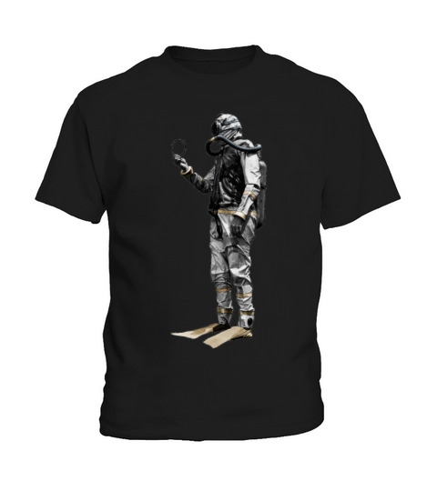 Vintage Scuba Diver with a Double Hose Regulator Kids T-Shirt