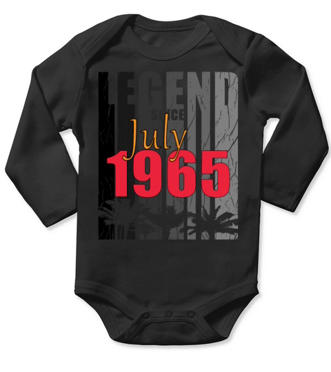 1965 july vintage birthday Long Sleeve Baby One-Piece