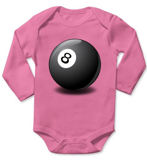 8 ball Long Sleeve Baby One-Piece