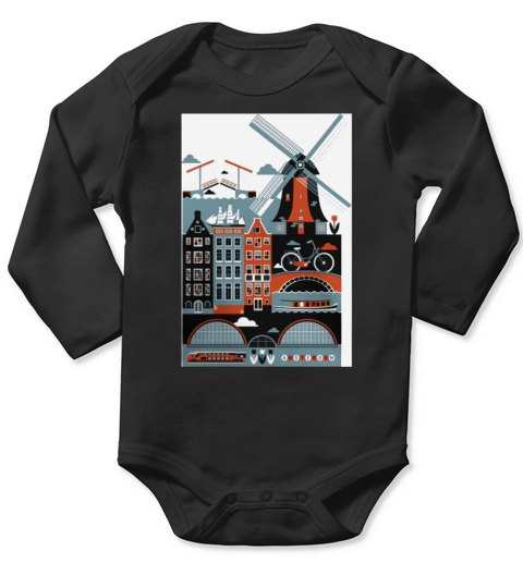 Amsterdam Shirt Long Sleeve Baby One-Piece