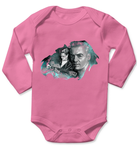 Bryan Adams Guitar Long Sleeve Baby One-Piece