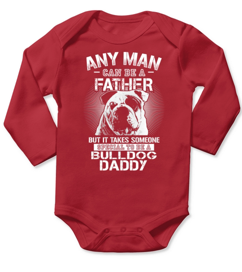 Bulldog daddy Long Sleeve Baby One-Piece