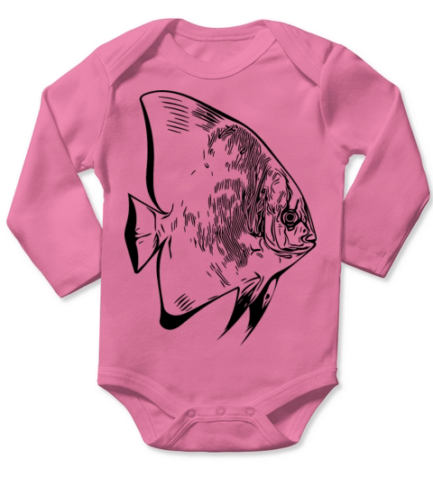 Elegant Vintage Batfish Long Sleeve Baby One-Piece