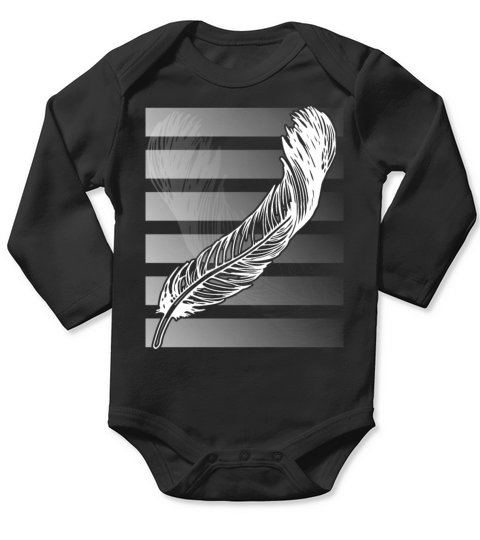 feather Long Sleeve Baby One-Piece