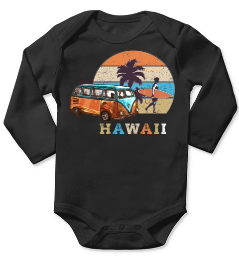 Funny T-Shirt HAWAII Camping Long Sleeve Baby One-Piece