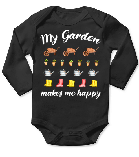 Garden Quote Hobby Gardener Gift Idea Long Sleeve Baby One-Piece
