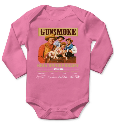 Gunsmoke 65th anniversary 1955 2020 shirt - Baby Onesie Long Sleeve Baby One-Piece