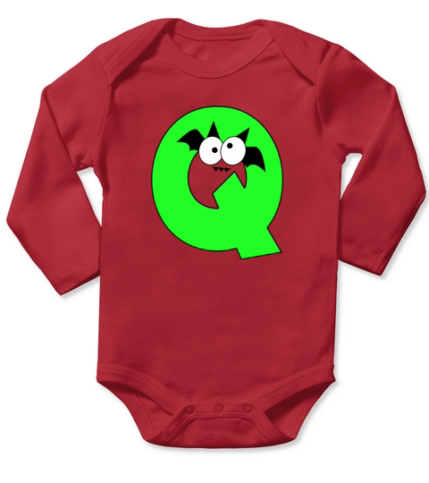 Halloween Alphabets Clipart Q Long Sleeve Baby One-Piece