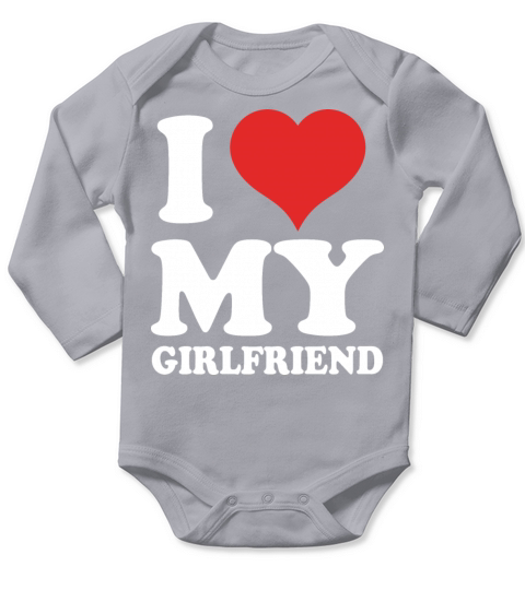 I Love My Girlfriend Long Sleeve Baby One-Piece