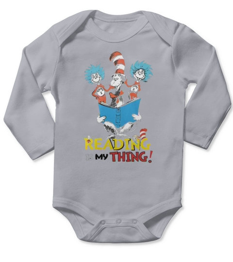 READ ACROSS AMERICA  READING IS MY THING Long Sleeve Baby One-Piece