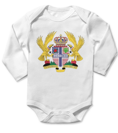 Rohrbacher Family Crest For American People - Rohrbacher Family T-Shirt, Hoodie, Sweatshirt Long Sleeve Baby One-Piece