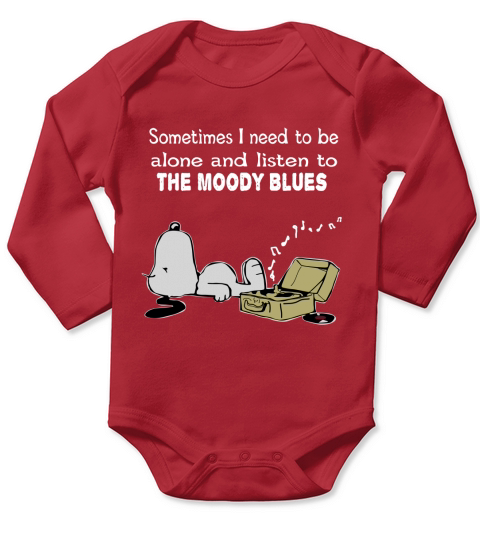 Sometimes I need to be alone and listen to The Moody Blues Long Sleeve Baby One-Piece