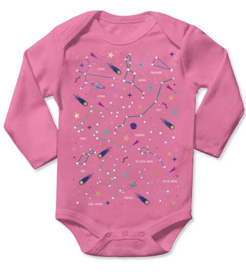 The Stars Long Sleeve Baby One-Piece