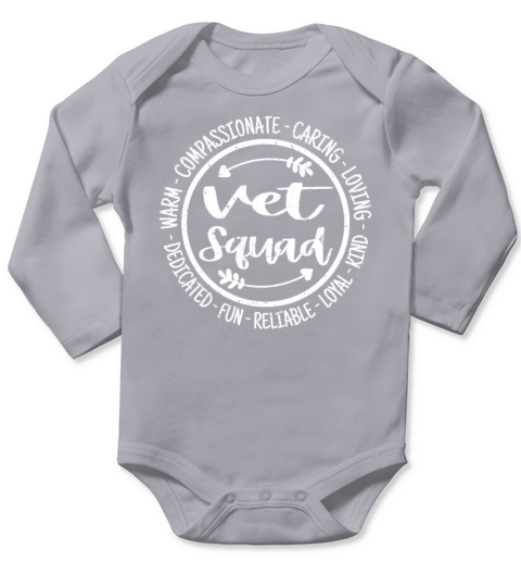 Vet Squad Veterinary Team Vintage Long Sleeve Baby One-Piece