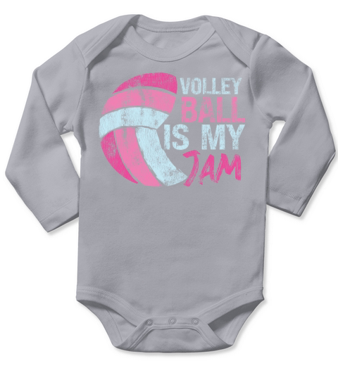 Volleyball Player Team Vintage Long Sleeve Baby One-Piece