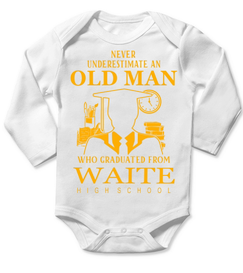 Waite High School Long Sleeve Baby One-Piece