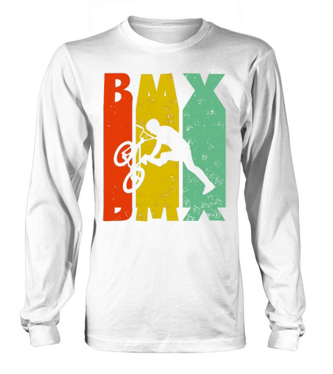 BMX TShirt Vintage Retro Mountainbike Cylcing Shirt Black Youth B074GB75XZ 1 Long sleeved Unisex