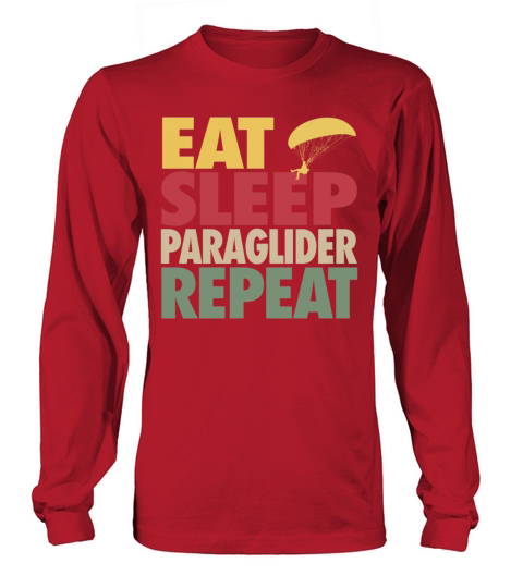 Eat Sleep Paraglider Repeat VINTAGE EDITION Long sleeved Unisex