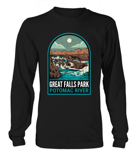 Great Falls Park Virginia Maryland Long sleeved Unisex