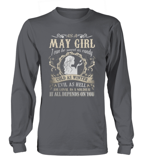 May Girl I can be sweet as candy It all depends on you - Coffee Mug (colored) Long sleeved Unisex