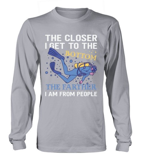 Scuba Diving Gift Underwater Lover Scuba Diver Long sleeved Unisex
