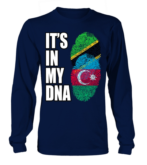 Tanzanian And Azerbaijani Vintage Heritage DNA Fla Long sleeved Unisex