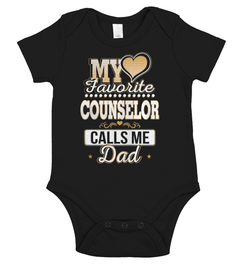 Best Family Jobs Gifts, Funny Works Gifts Ideas My Favorite COUNSELOR Calls Me Dad Short Sleeve Baby One-Piece
